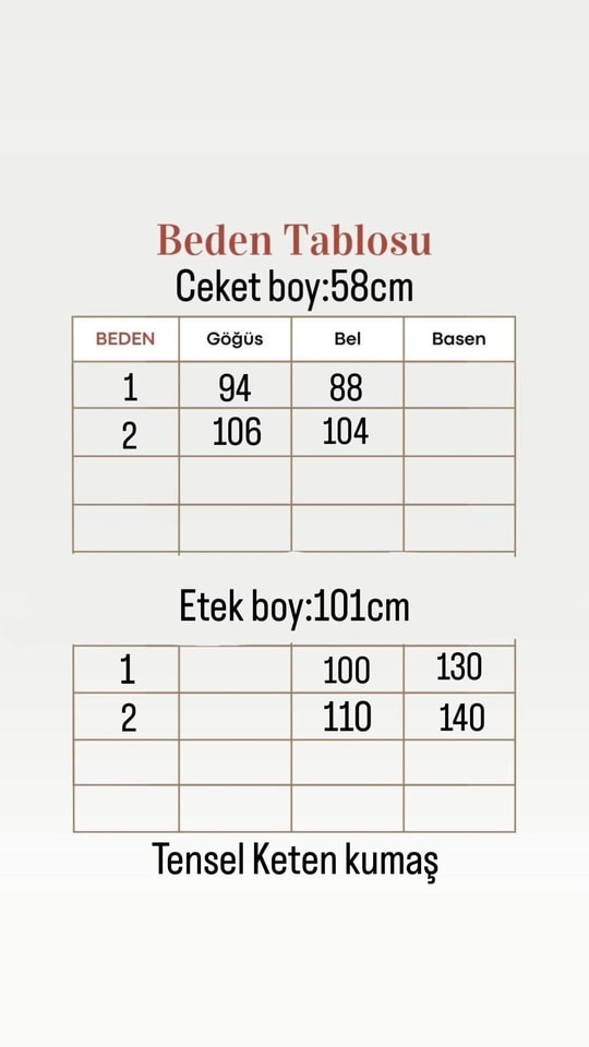 Sırma Beli Sıkmalı Çift Düğmeli Etekli Takım-GS699 Kahve