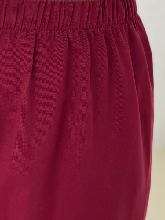 Sormora Kuşak Detaylı Ceketli Pantolonlu Takım-AS471 Bordo