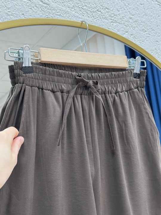 Tılsım Geniş Paça Pantolon-MT8214 Kahve