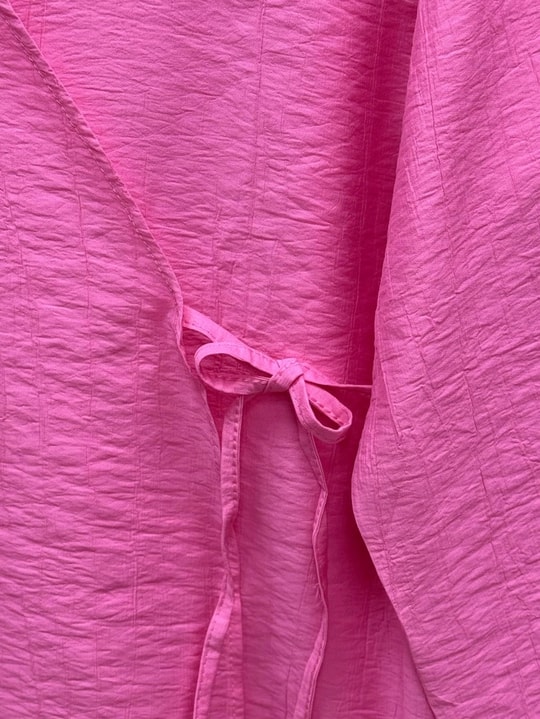 Vinmora Yandan Bağlamalı Kimonolu Çilek Pantolonlu TakımAS478-EK544 Pembe