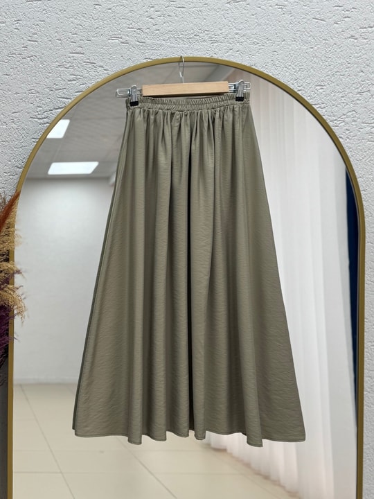 Yağmurnur Büzgülü Hakim Yaka Bağcıklı Etekli Takım-EK625 Mint