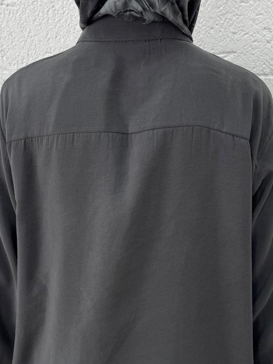 Yamaç Tek Cepli Oversize Pantolonlu Takım-Zİ2232 Antrasit