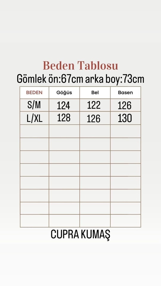 Yaşam V Yaka Boydan Düğmeli Cupra Gömlek-NL361.2 Taş