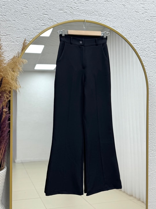 Yazgı Tek Düğmeli Yelekli Pantolonlu Takım-HK0053 Siyah
