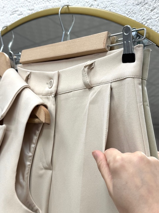Yazgı Tek Düğmeli Yelekli Pantolonlu Takım-HK0053 Taş