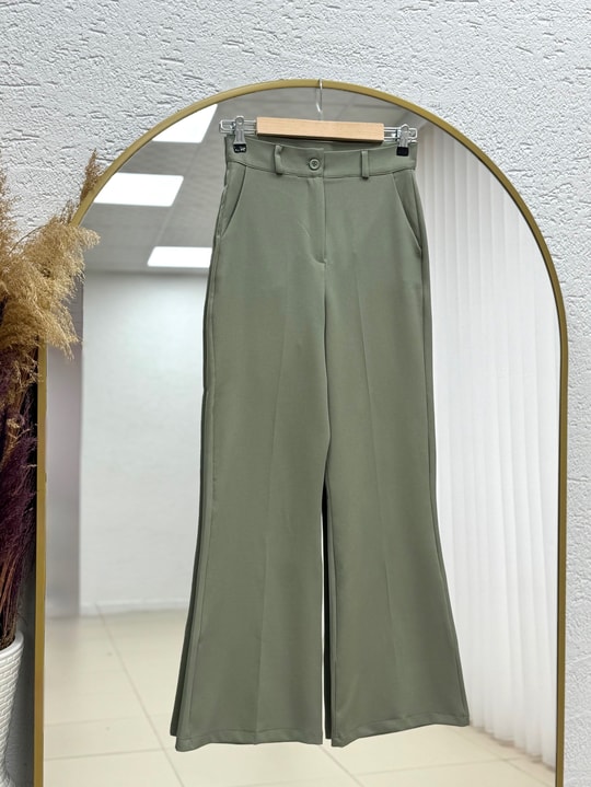 Yazgı Tek Düğmeli Yelekli Pantolonlu Takım-HK0053 Haki