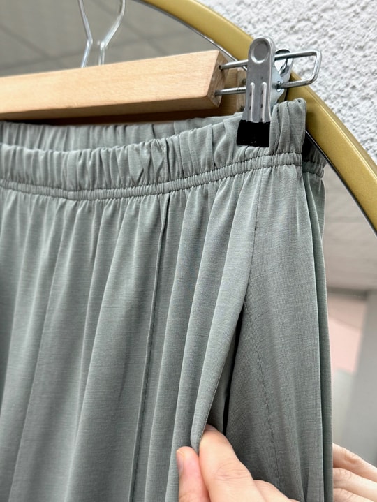 Yonca Yanları Yırtmaçlı Çımalı Pantolonlu Takım-NL764 Mint