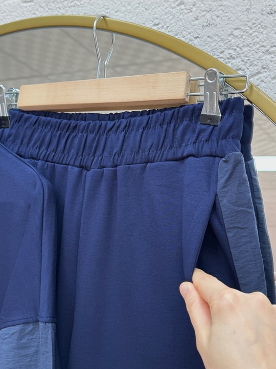Zambak Garni Detaylı Bağcıklı Takım-EU3287 Lacivert
