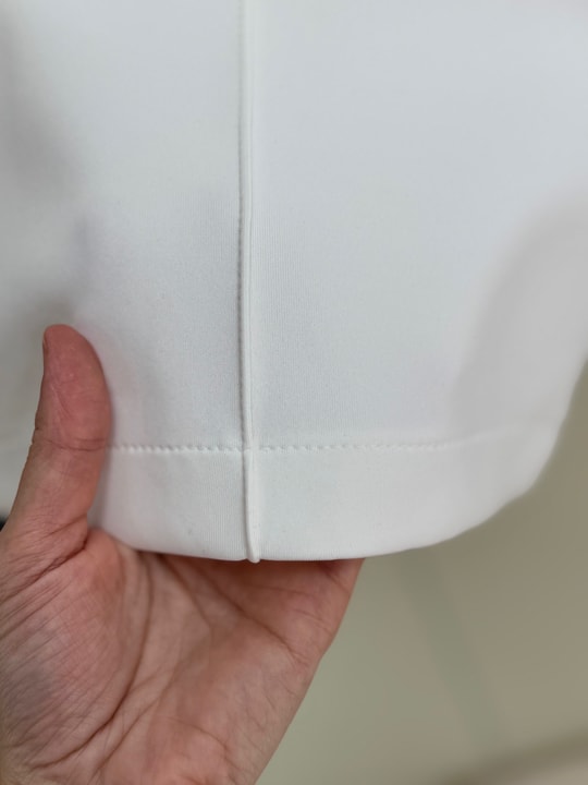 Zayna Bol Paça Çımalı Skuba Dalgıç Pantolon-MT3555 Beyaz