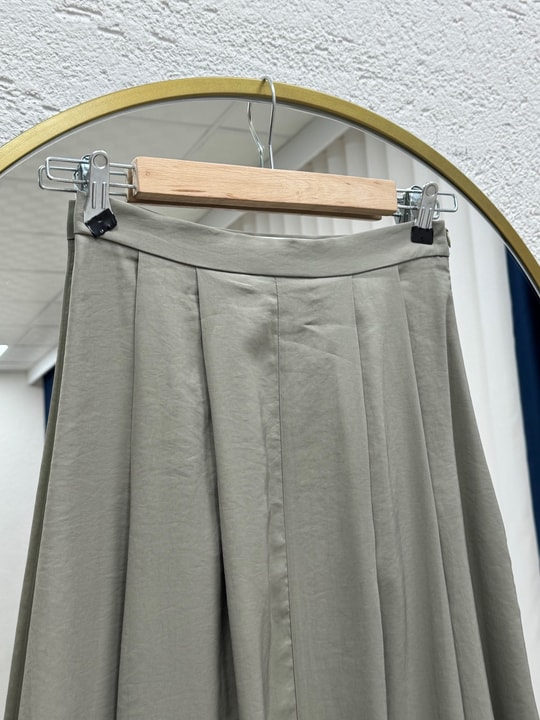 Zelal Gizli Cepli Tortil Etek-PA210 Mint