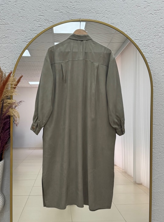 Zemheri  Metal Düğmeli Yırtmaçlı Tunik-GS531 Mint