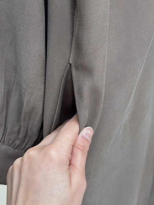 Zemheri  Metal Düğmeli Yırtmaçlı Tunik-GS531 Vizon