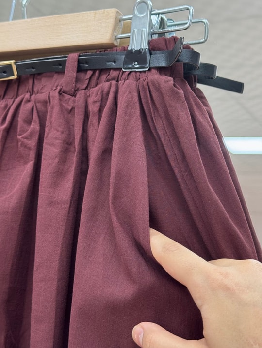 Zerbeste Astarlı Vual Etek-AS3065 Bordo