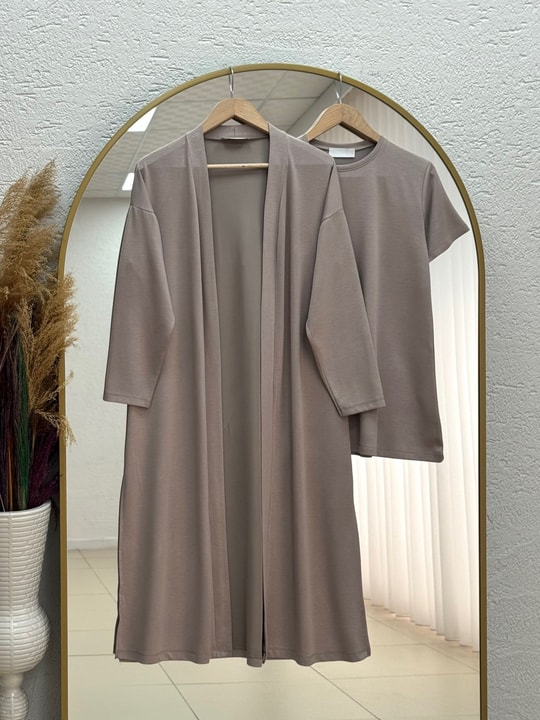Zerfin Oysho 3'lü Pantolonlu Takım-MF1864 Taş