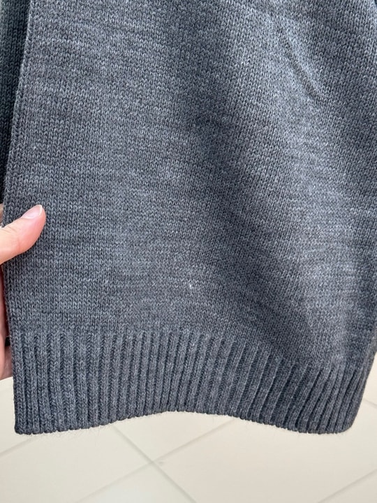 Zinnur Geniş Kol Triko Tunik-KR5076 Antrasit