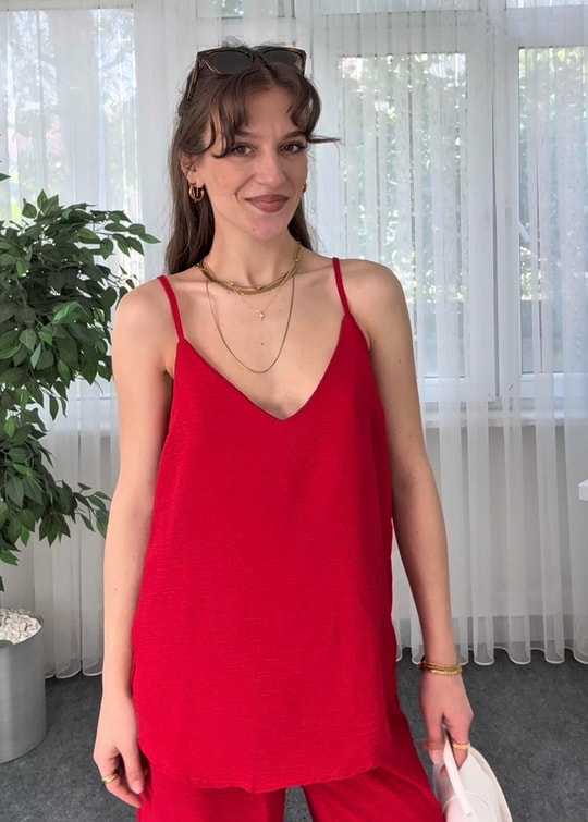 Anaxia Kırmızı Ayrobin Takım