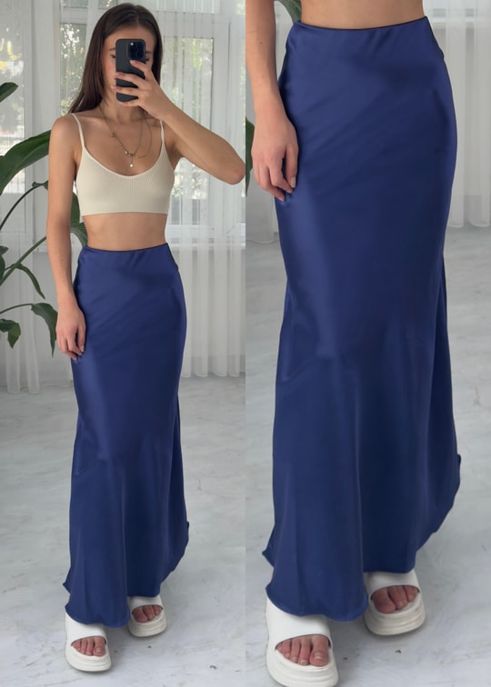 Lee Maxi Boy Saten Fuşya Etek 