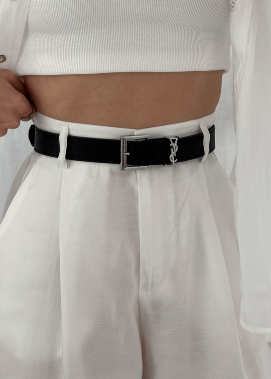 Prada Aksesuarlı Silver Kemer 