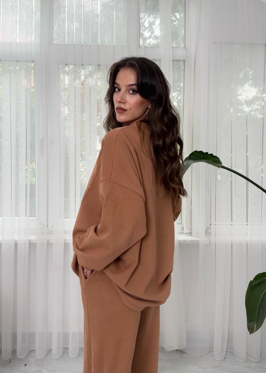 Ria Fitilli Kazak ve Pantolon Takım