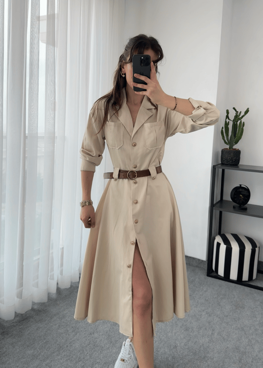 Trenç Model Midi Elbise
