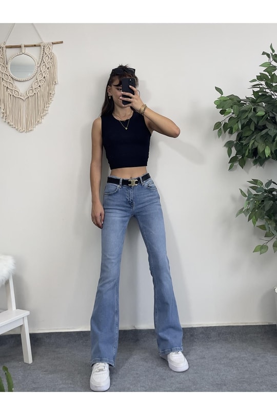 Orta Bel Açık Renk jeans