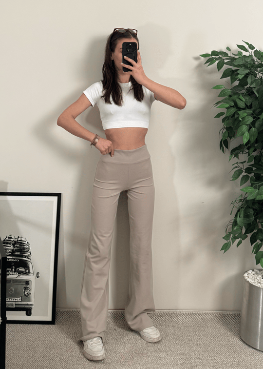 Oysh Model Bol Paça Ekru Tayt