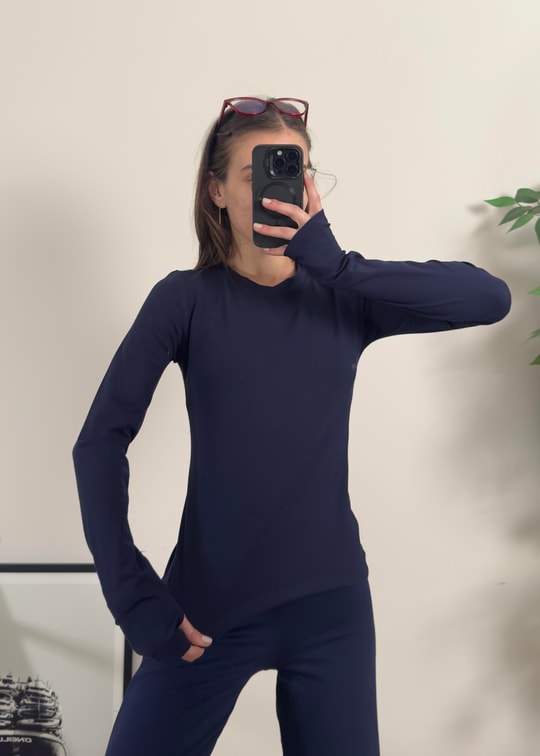 Oysh Model Parmak Geçmeli Lacivert Body 