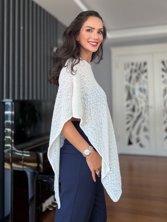 Ekru Panço Model Triko