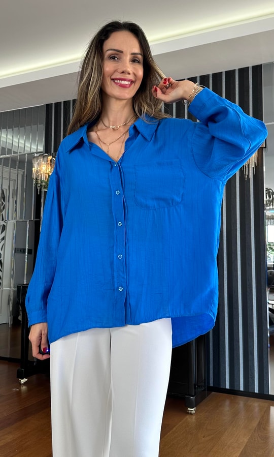 Dark Blue Wide Shirt