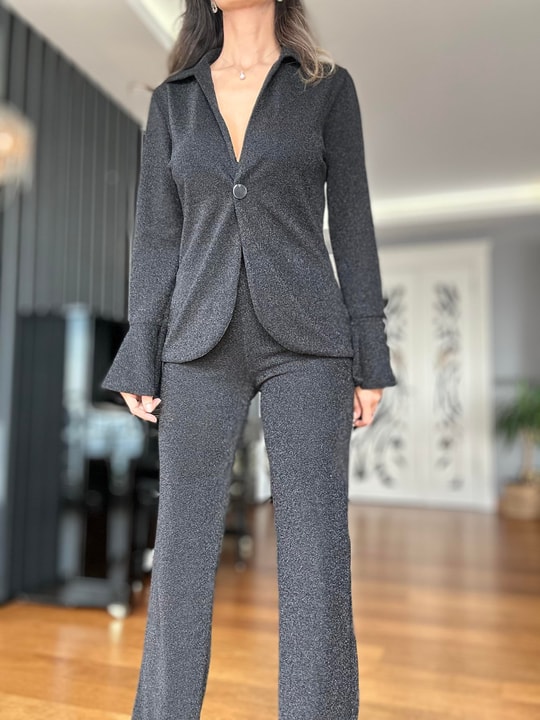 Siyah Ceket Pantolon Takım