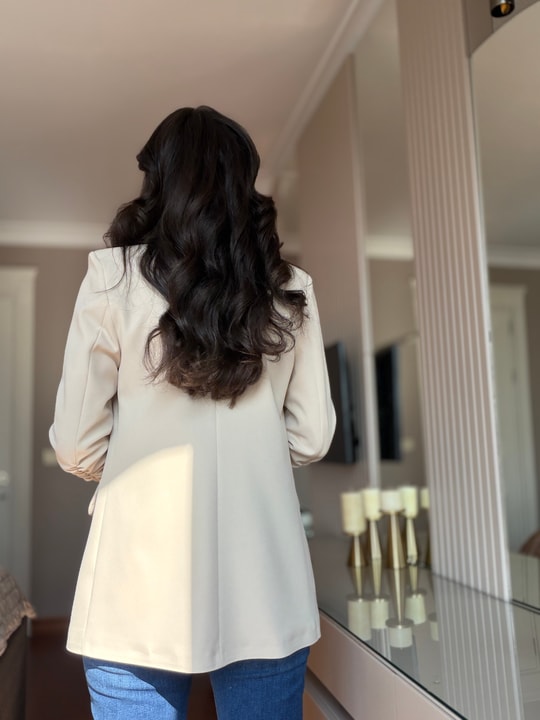 Vizon Kol Büzgü Detaylı Blazer 