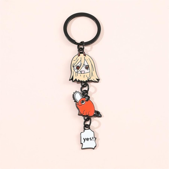 Anime Chainsaw Man - Power Pochita Metal Anahtarlık