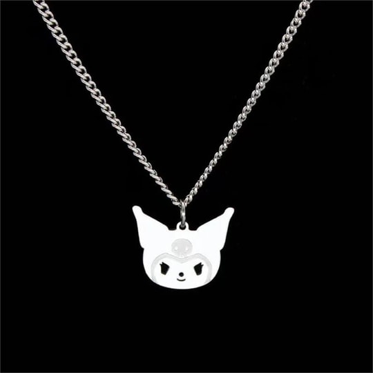 Çelik Anime Harajuku Kuromi Kolye