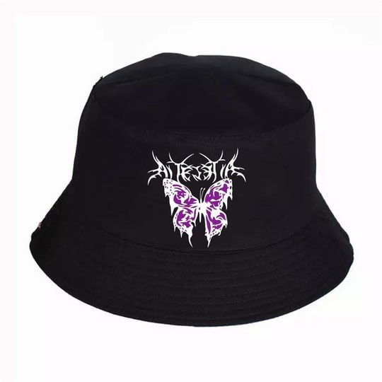 Gloomy Butterfly Bucket Şapka