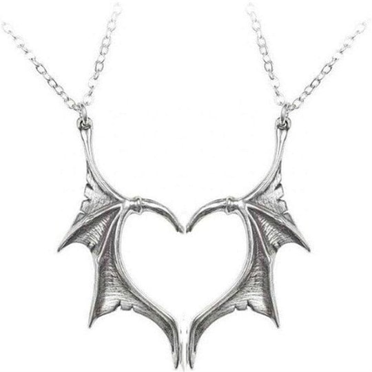 Gothic Wings Çift Kolye