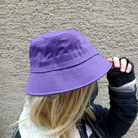 Mor Bucket Şapka