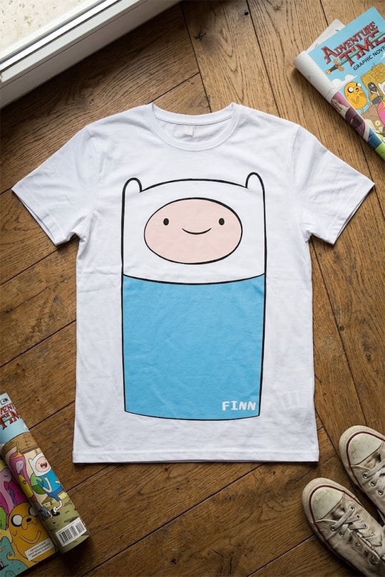 Beyaz Adventure Time Finn Y2K Unisex T-Shirt