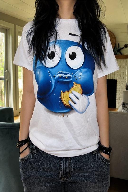 Beyaz Blue Emoji Unisex T-Shirt