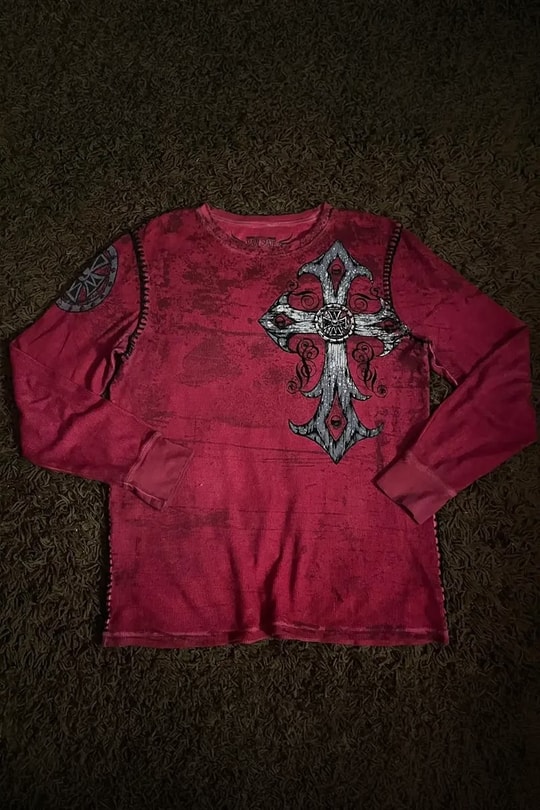 Bordo Redenption Gotik Wings Y2K Unisex Sweatshirt