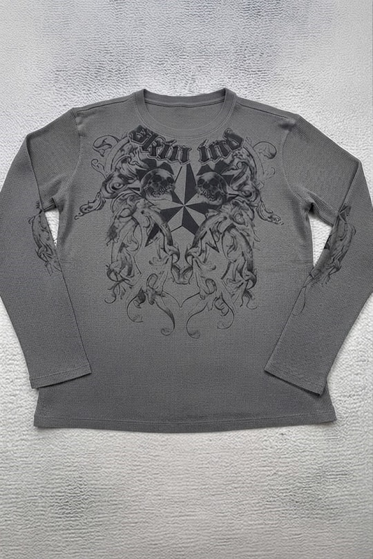 Füme Skin Ind Skull Gotik Unisex Sweatshirt