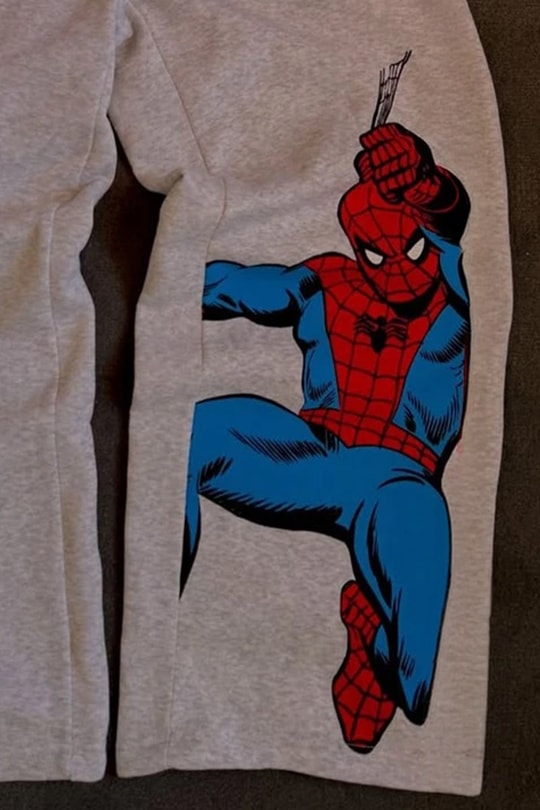 Gri Melanj Always Amazing Spider Kırmızı Şeritli Unisex Eşofman Altı