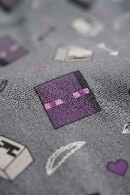 Gri Minecraft Enderman Beli Lastikli Y2K Eşofman