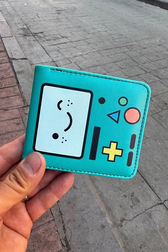 Mavi Adventure Time BMO Erkek Cüzdan