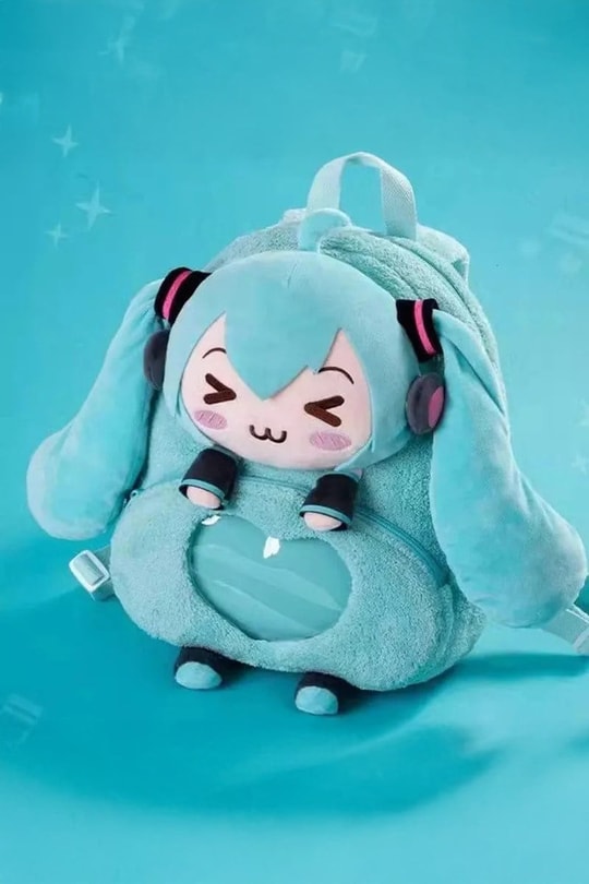 Mavi Hatsune Miku Kawai Sırt Çnatası