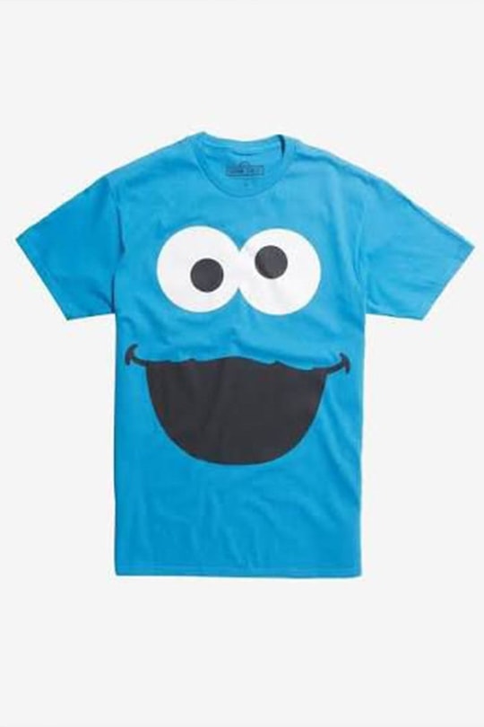 Mavi Sesame Street Cookie Monster Y2K Unisex T-Shirt