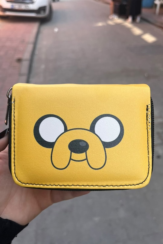 Sarı Adventure Time Jack Face Unisex Cüzdan