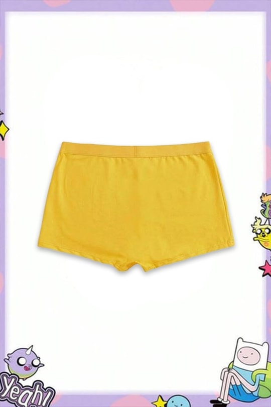 Sarı Adventure Time Jack Y2K Mini Şort