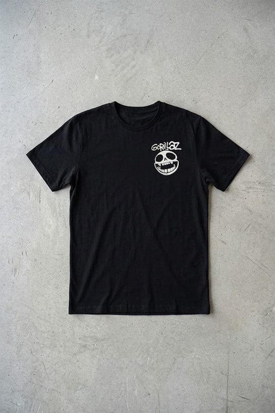 Siyah Gorilaz Unisex Y2K T-Shirt
