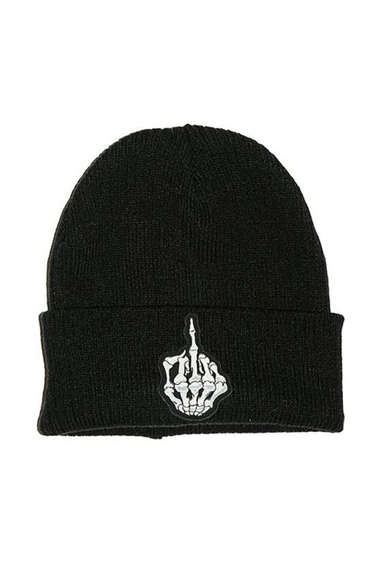 Siyah Gothic Skeleton Hand Bere 