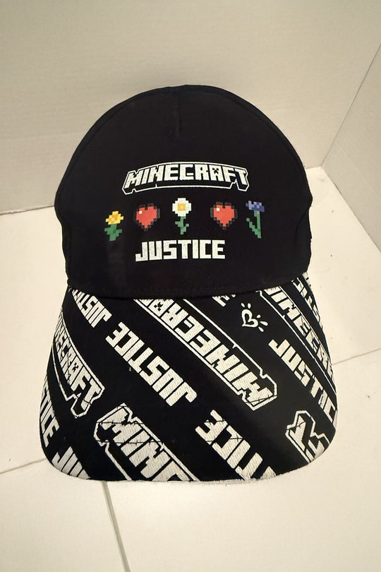 Siyah Minecraft Justive Baseball Şapka
